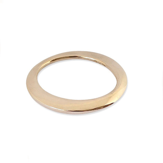 Flat Organic Bronze Bangle