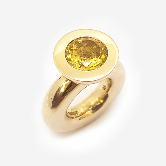 Citrine Bronze Princess Ring