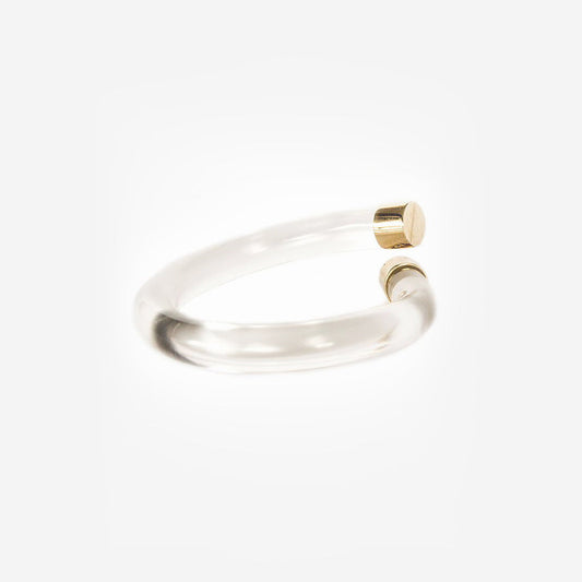 Clear Twisted Rod Cuff